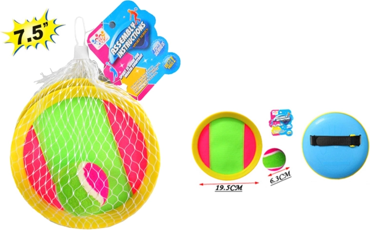 Gioco SPORTO per lanciare e prendere la palla con velcro