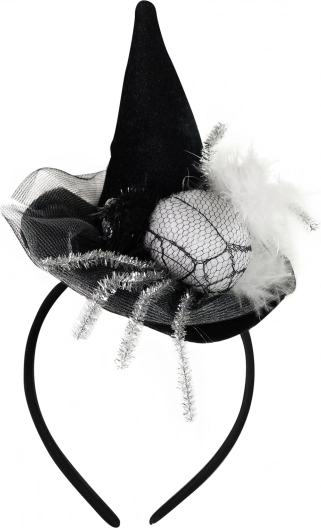 Cerchietto con cappellino e ragno