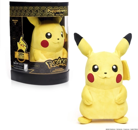 Pokémon Pikachu RealFX Puppetronic – pupazzo interattivo in peluche