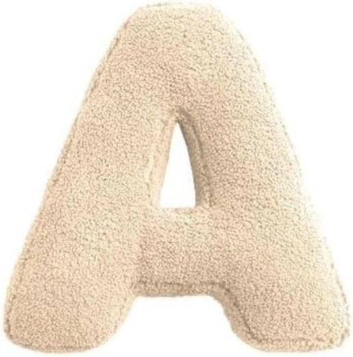 Mealini lettera di peluche A color crema - 1 pezzo