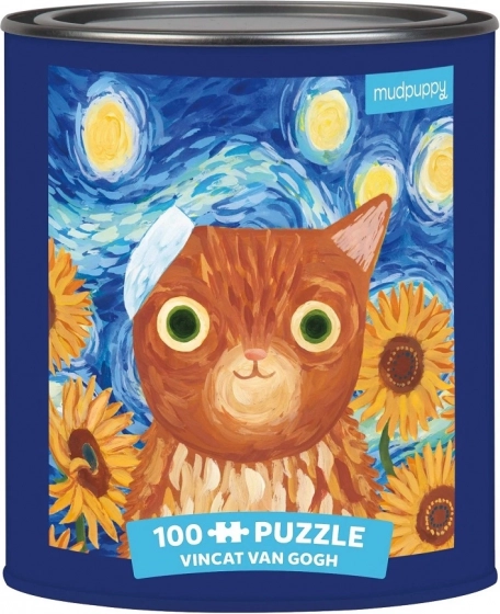 Puzzle Vincent van Gogh cubi artistici 100 pezzi in latta