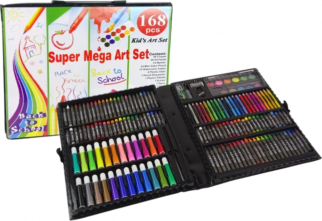 Set creativo da pittura in valigetta 168 pezzi
