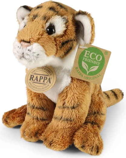 Tigre di peluche seduta 15 cm eco friendly