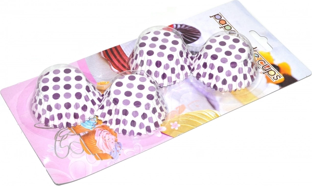 Pirottini colorati per muffin 4 cm, altezza 2 cm – 100 pezzi