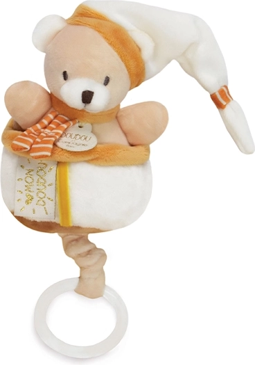 Doudou orsetto musicale in peluche 20 cm per neonati