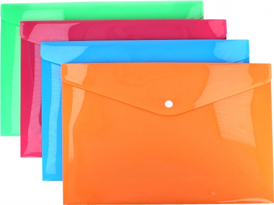 Cartellina con bottone a pressione 33x23,5 cm