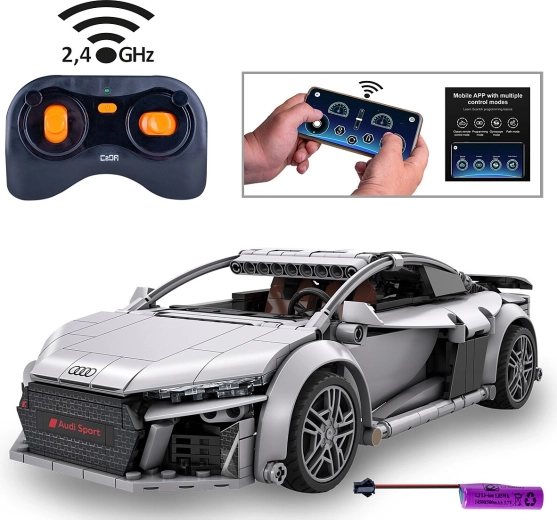 CaDA Audi R8 Coupé 1:14 radiocomandata, grigia