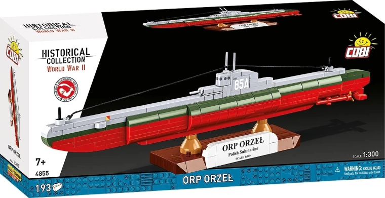 Set di costruzione sottomarino ORP ORZEŁ 1:300 – 193 pezzi