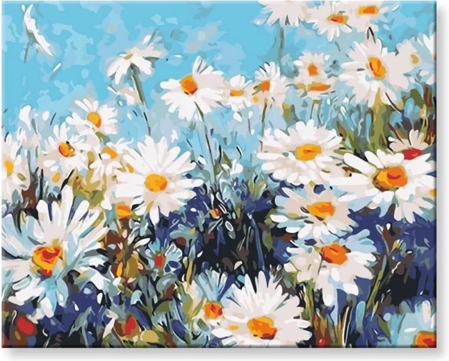 Norimpex Dipingere con i numeri Margherite 40 x 50 cm