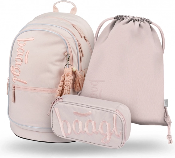 BAAGL 3 SET Core Creamy: zaino, astuccio, sacca