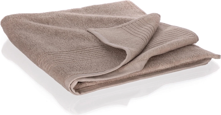 asciugamano Loris 70 × 140 cm cotone marrone chiaro 480 GSM