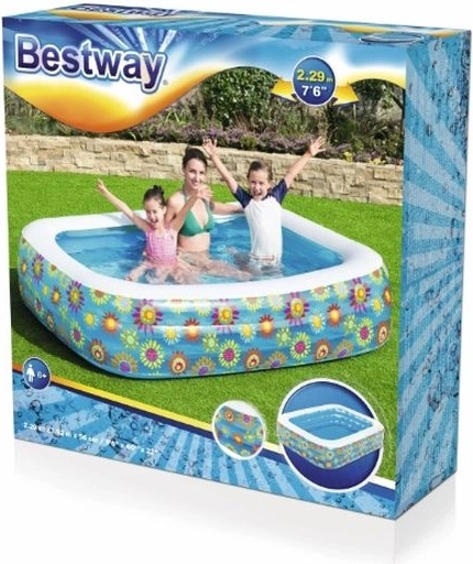 Piscina gonfiabile Bestway con motivo floreale 229 × 152 × 56 cm