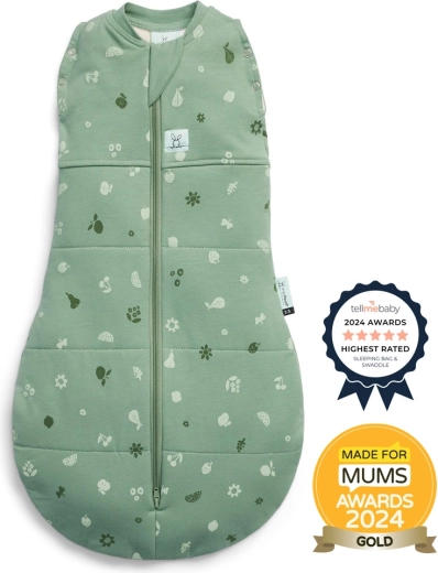 ErgoPouch fascia swaddle e sacco nanna 2 in 1 Cocoon Sweet Orchard 2,5 TOG (0–3 mesi, 3–6 kg)