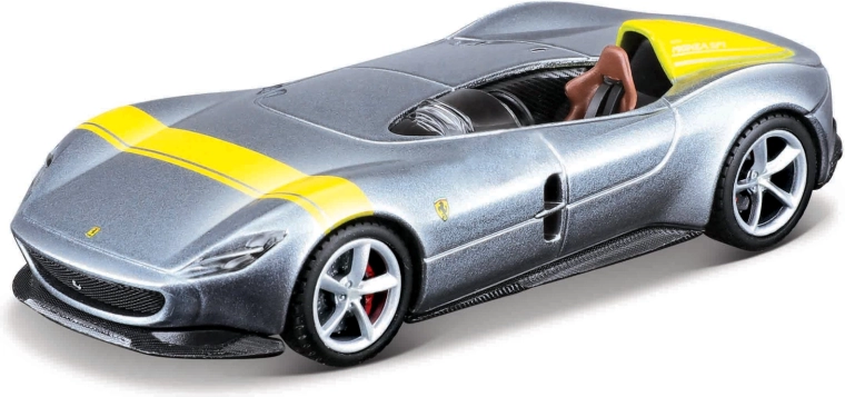 Maisto Speed Icons Ferrari Monza SP1 argento-gialla 1:64