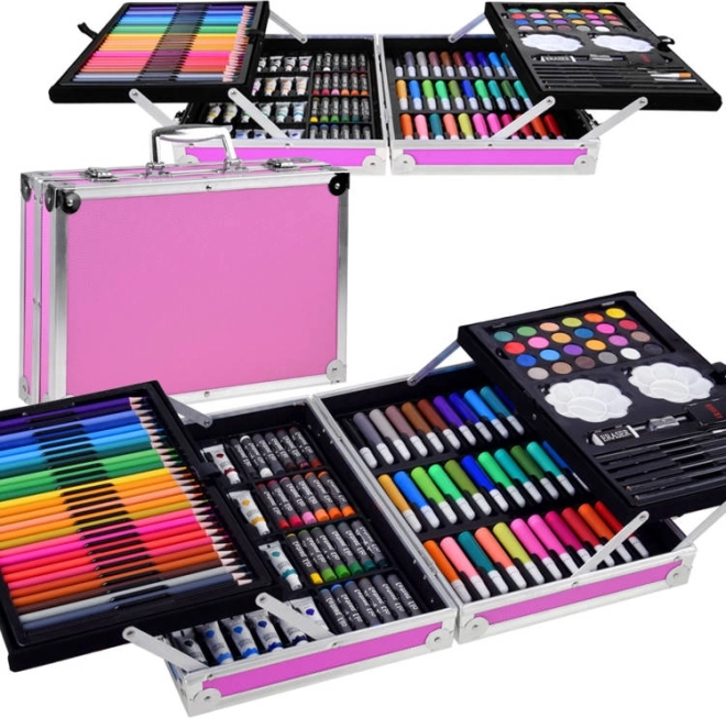 Set da disegno e pittura in valigetta da 145 pezzi
