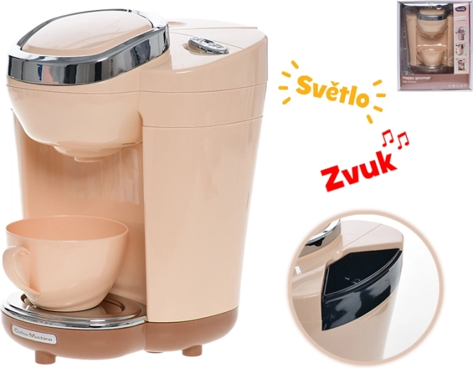 Macchina da caffè per bambini con luce e suoni a batterie 18,5 cm