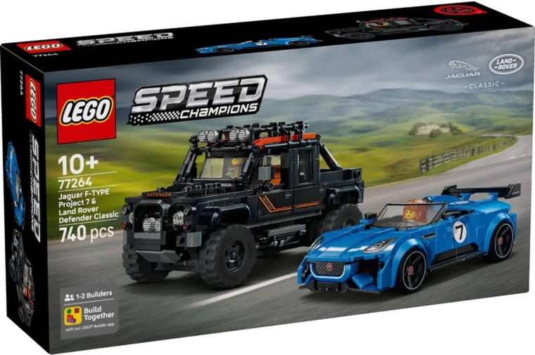 LEGO Speed Champions Jaguar Project 7 e Land Rover Defender