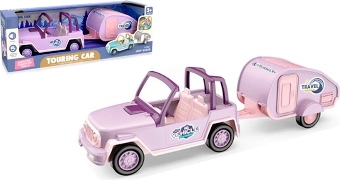 Accessori per bambole – auto con rimorchio