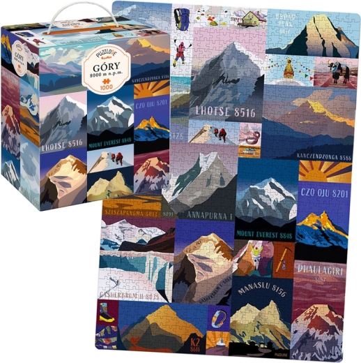 CzuCzu Puzzlove Puzzle Montagne oltre gli 8000 m s.l.m. 1000 pezzi
