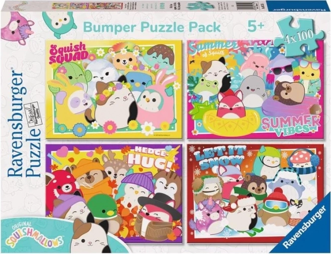 Puzzle Ravensburger Squishmallows 4x100 pezzi
