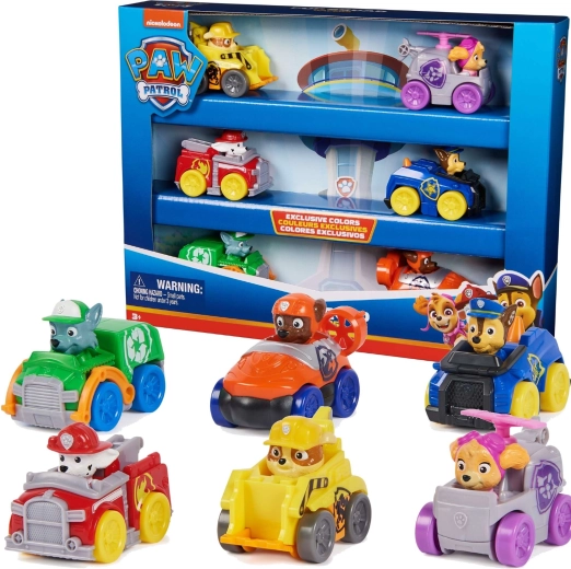 Paw Patrol Pup Squad Racers – set di 6 macchinine con personaggi