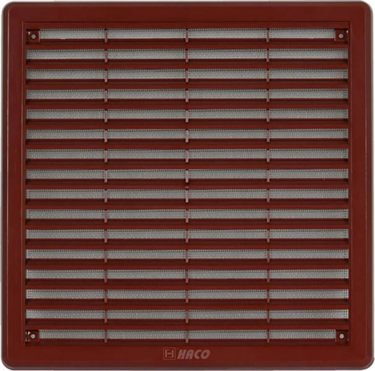 Griglia di ventilazione con rete 250 × 250 mm marrone