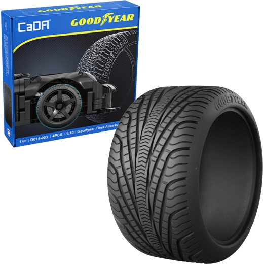Set di pneumatici con licenza GOODYEAR 1:10 per modelli RC e statici, 4 pz