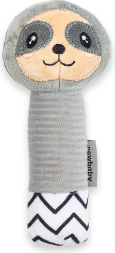 Giocattolo di peluche per bambini con squeak e massaggiagengive New Baby Sloth