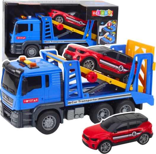 Carro attrezzi autotrasportatore con auto, luci e suoni TOYSTAR