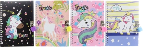 Diario con lucchetto unicorno