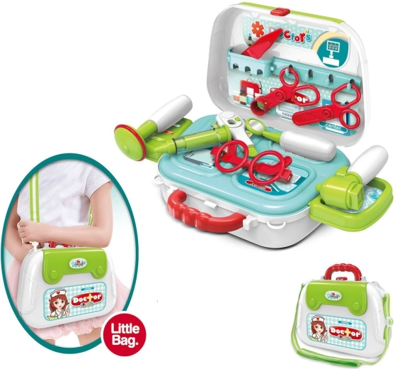 Set medico per bambini in una pratica valigetta
