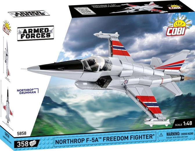 COBI Armed Forces Northrop F-5A Freedom Fighter 1:48 kit di costruzione dell’aereo (358 pezzi)