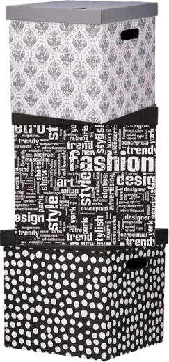 Scatola decorativa portaoggetti con coperchio 33 × 33 × 32 cm