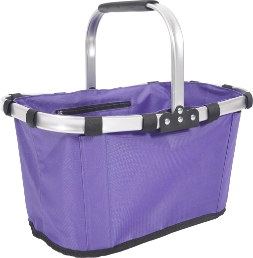 Cestino della spesa pieghevole ovale 43 × 28 × 23 cm – viola