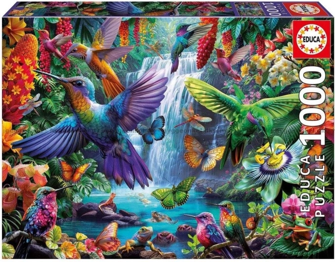 Puzzle Educa colibrì tropicali da 1000 pezzi