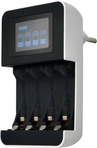 Caricabatterie intelligente Solight AA/AAA con display LCD