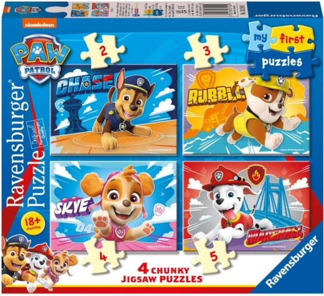 Ravensburger Il mio primo puzzle Paw Patrol 4in1