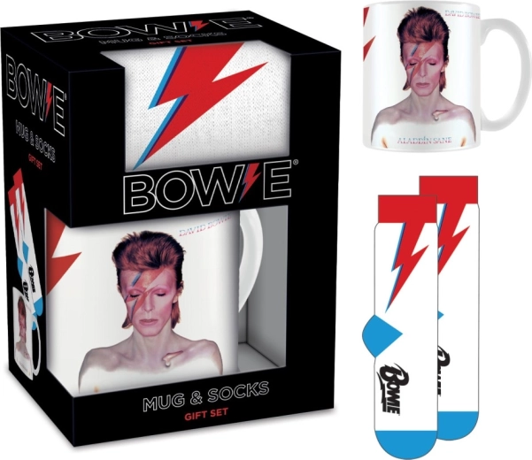 set regalo da uomo david bowie tazza e calzini