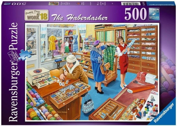 Puzzle Ravensburger Happy Days at Work: merceria 500 pezzi