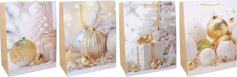 Borsa regalo S 18 × 23 × 10 cm – motivo natalizio