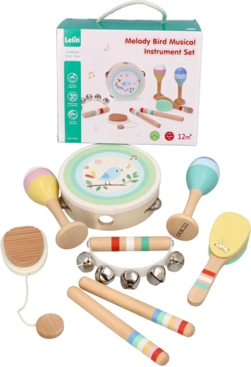 Set di strumenti musicali Lelin con uccellino