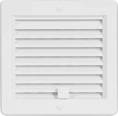 Griglia di ventilazione con lamelle 150 × 150 mm bianca