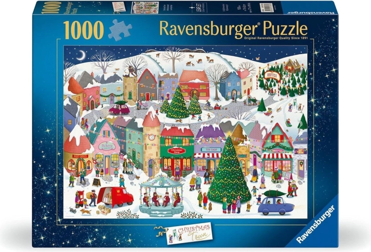 Puzzle Ravensburger Città di Natale 1000 pezzi