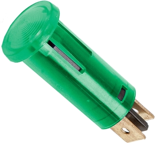 Spia luminosa verde 12 V CC