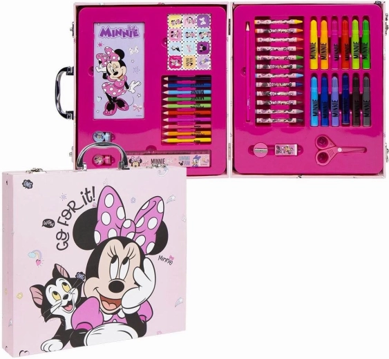 Valigetta da disegno in legno Minnie – 42 pezzi