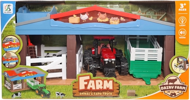 Set da gioco fattoria con accessori con luce e suono