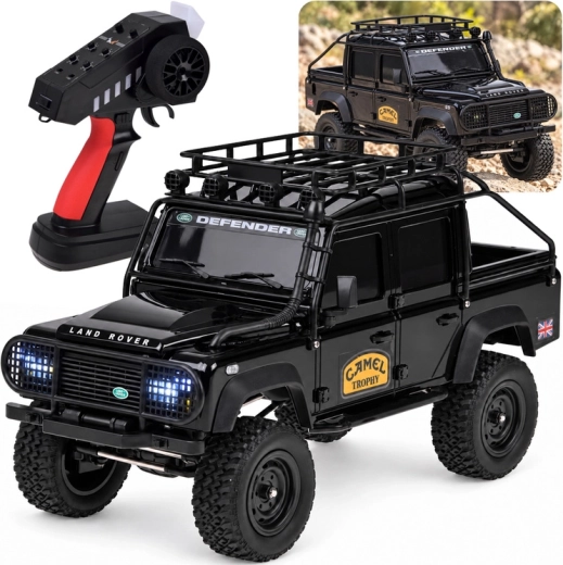 Auto RC fuoristrada Land Rover Defender 110 4WD in scala 1:18