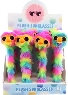 Penna peluche Anatra con occhiali