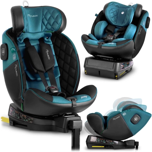 Seggiolino auto per bambini Nukido Prestige Line i-Size 40–150 cm, girevole a 360°, ISOFIX