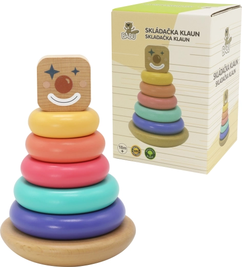 Piramide impilabile di legno Babu carneval